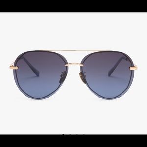 Diff Eyewear Lenox Gold Blue Gradient Polarized